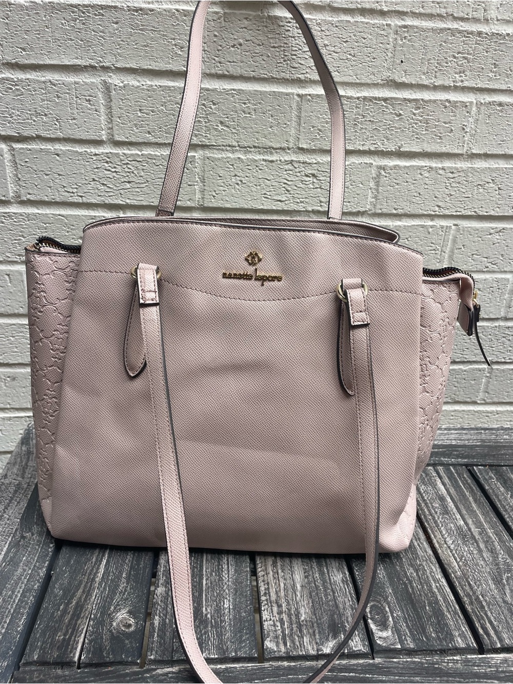 Nanette Lepore Satchel Lavender Pink with Gold Hardware Bag